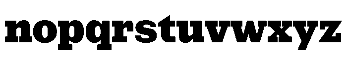 NaNRageSlabNr ExtraBd Font LOWERCASE