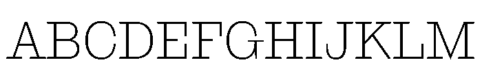 NaNRageSlabNr ExtraLt Font UPPERCASE