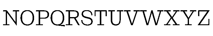 NaNRageSlabNr Lt Font UPPERCASE