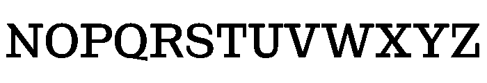 NaNRageSlabNr Med Font UPPERCASE
