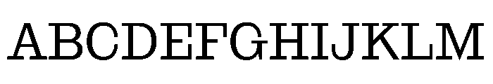 NaNRageSlabNr Reg Font UPPERCASE