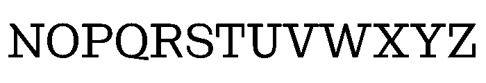 NaNRageSlabNr Reg Font UPPERCASE