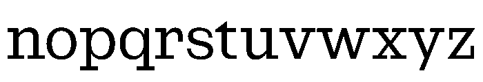 NaNRageSlabNr Reg Font LOWERCASE