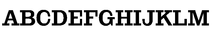 NaNRageSlabNr SemiBd Font UPPERCASE