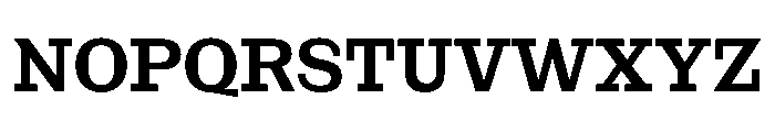 NaNRageSlabNr SemiBd Font UPPERCASE