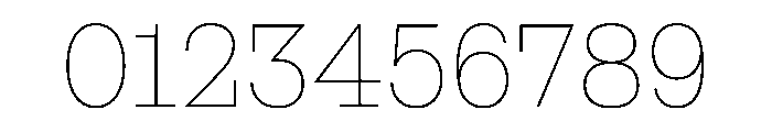 NaNRageSlabNr Thin Font OTHER CHARS