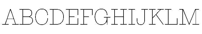 NaNRageSlabNr Thin Font UPPERCASE