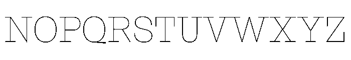 NaNRageSlabNr Thin Font UPPERCASE