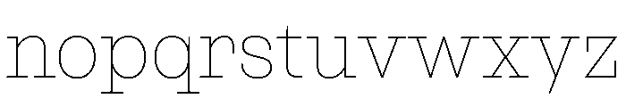 NaNRageSlabNr Thin Font LOWERCASE