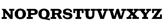 NaNRageSlabStd Bd Font UPPERCASE