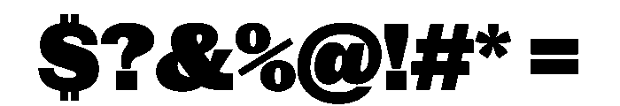 NaNRageSlabStd Blk Font OTHER CHARS
