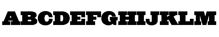 NaNRageSlabStd Blk Font UPPERCASE