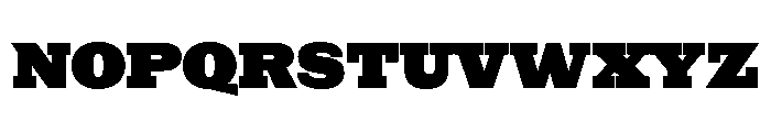 NaNRageSlabStd Blk Font UPPERCASE