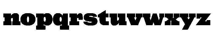 NaNRageSlabStd Blk Font LOWERCASE