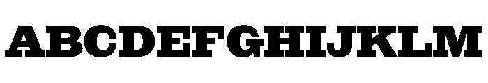 NaNRageSlabStd ExtraBd Font UPPERCASE