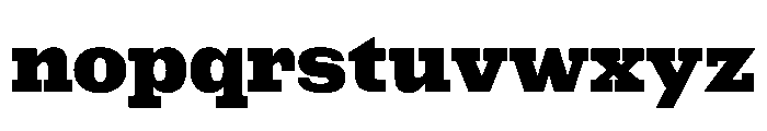 NaNRageSlabStd ExtraBd Font LOWERCASE