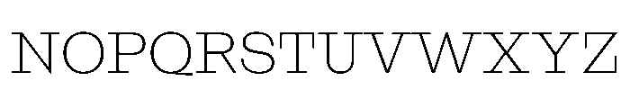NaNRageSlabStd ExtraLt Font UPPERCASE