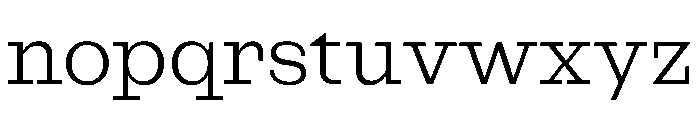 NaNRageSlabStd Lt Font LOWERCASE