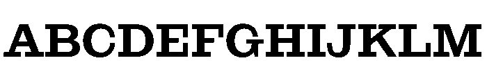 NaNRageSlabStd SemiBd Font UPPERCASE