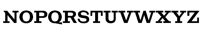 NaNRageSlabStd SemiBd Font UPPERCASE