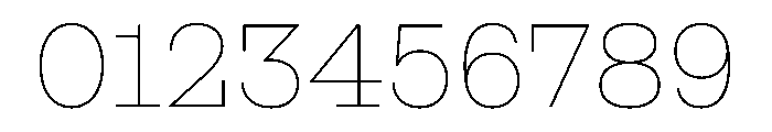 NaNRageSlabStd Thin Font OTHER CHARS