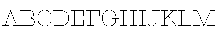 NaNRageSlabStd Thin Font UPPERCASE