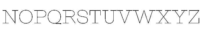 NaNRageSlabStd Thin Font UPPERCASE