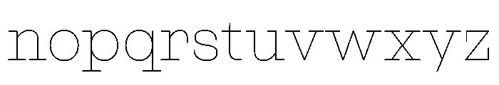 NaNRageSlabStd Thin Font LOWERCASE
