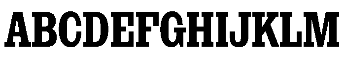 NaNRageSlabXCnd Bd Font UPPERCASE