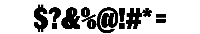 NaNRageSlabXCnd Blk Font OTHER CHARS
