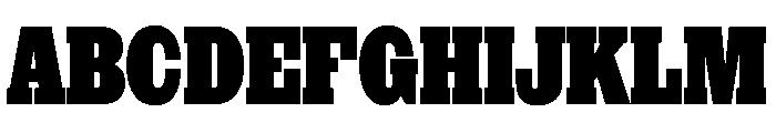 NaNRageSlabXCnd Blk Font UPPERCASE