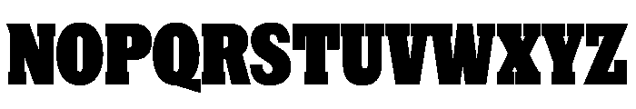 NaNRageSlabXCnd Blk Font UPPERCASE