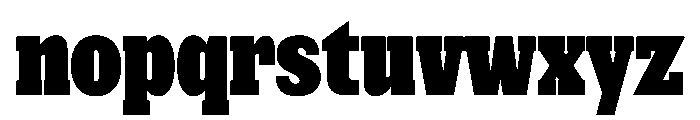 NaNRageSlabXCnd Blk Font LOWERCASE