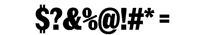 NaNRageSlabXCnd ExtraBd Font OTHER CHARS