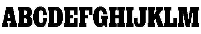 NaNRageSlabXCnd ExtraBd Font UPPERCASE