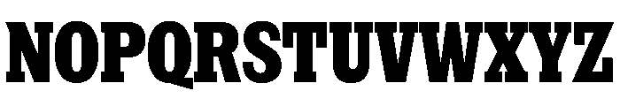 NaNRageSlabXCnd ExtraBd Font UPPERCASE