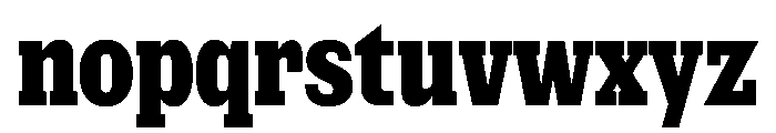 NaNRageSlabXCnd ExtraBd Font LOWERCASE