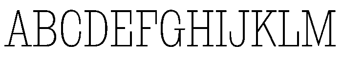 NaNRageSlabXCnd ExtraLt Font UPPERCASE