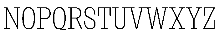 NaNRageSlabXCnd ExtraLt Font UPPERCASE