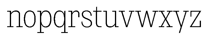 NaNRageSlabXCnd ExtraLt Font LOWERCASE