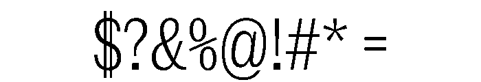 NaNRageSlabXCnd Lt Font OTHER CHARS