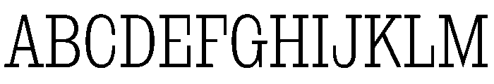 NaNRageSlabXCnd Lt Font UPPERCASE