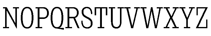NaNRageSlabXCnd Lt Font UPPERCASE
