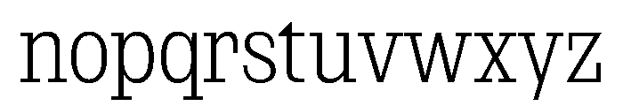 NaNRageSlabXCnd Lt Font LOWERCASE