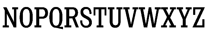 NaNRageSlabXCnd Med Font UPPERCASE