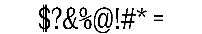 NaNRageSlabXCnd Reg Font OTHER CHARS