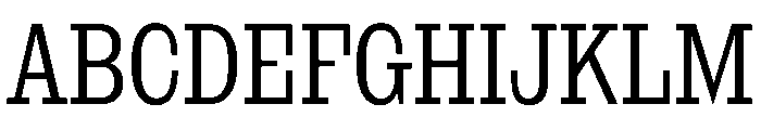 NaNRageSlabXCnd Reg Font UPPERCASE