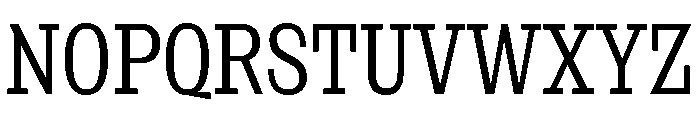 NaNRageSlabXCnd Reg Font UPPERCASE