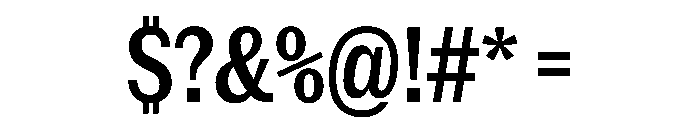 NaNRageSlabXCnd SemiBd Font OTHER CHARS