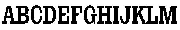 NaNRageSlabXCnd SemiBd Font UPPERCASE